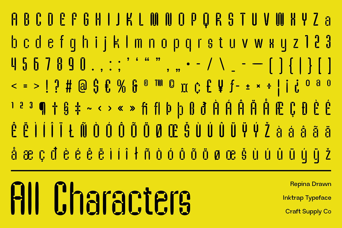 Repina Drawn, a Sans Serif Font by Craft Supply Co. (Photo 8 of 8)