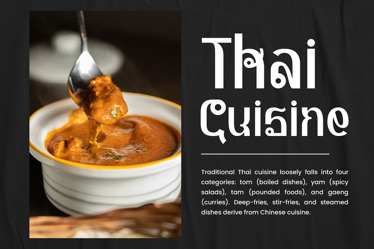 Nakhon Kanlaya - Thailand Style, a Font by Novitype (Photo 2 of 9)
