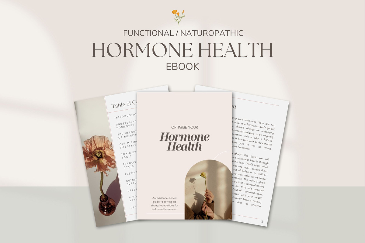 Hormone Ebook Canva Premade, a Presentation Template by Naturopath Hub (Photo 1 of 9)