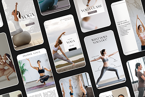 Yoga Canva InstagramTemplates