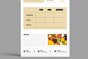 Healthy Meal Planner Layout, a Stationery Template by MightyDesign (Thumbnail 3 of 10)