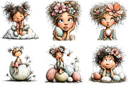 Whimsical Easter Fairy Clipart, an Illustration by Sublimation Artist (Thumbnail 7 of 7)