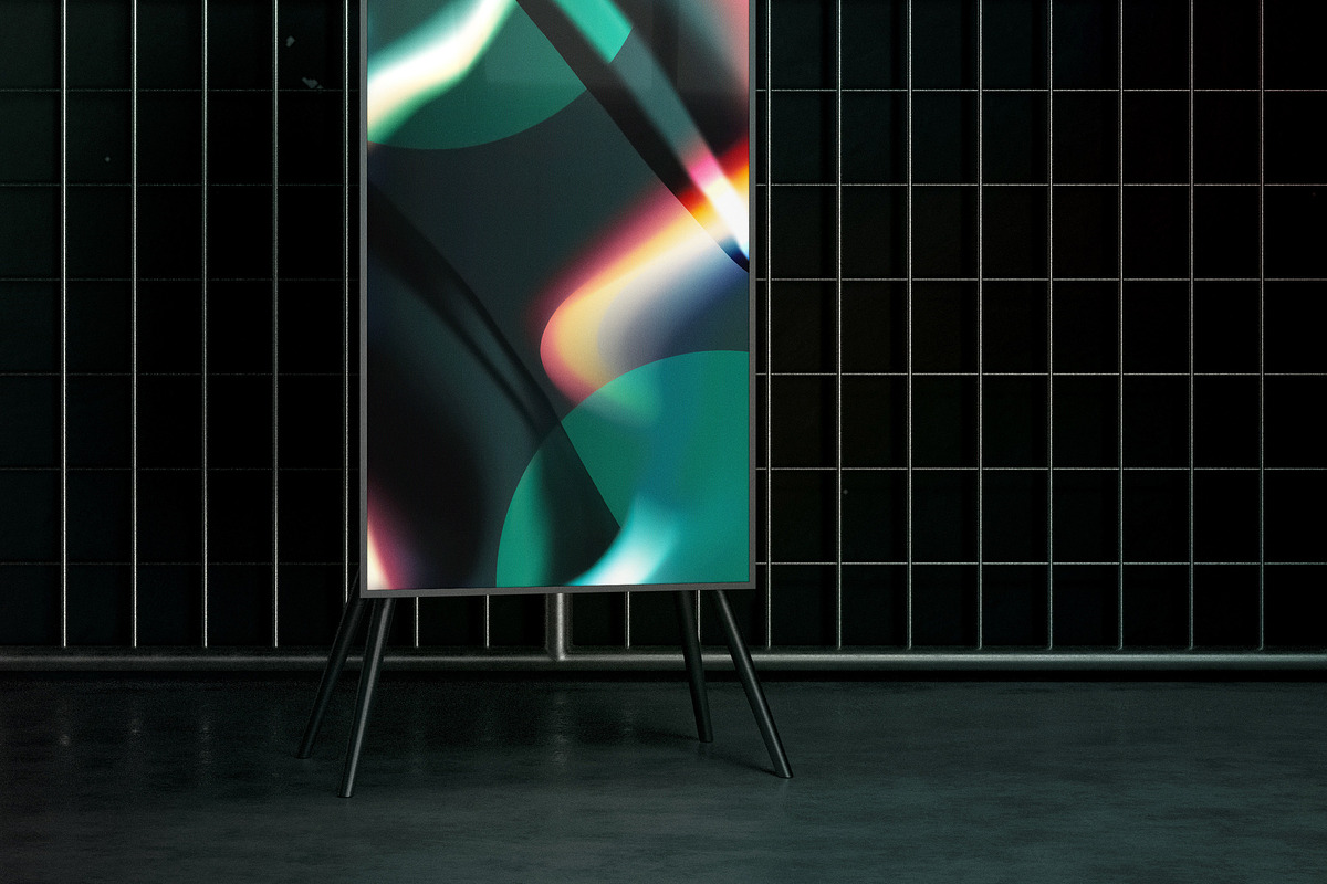 Vertical Screen Mockup, an Advertising Mockup by Design Squad (Photo 2 of 4)
