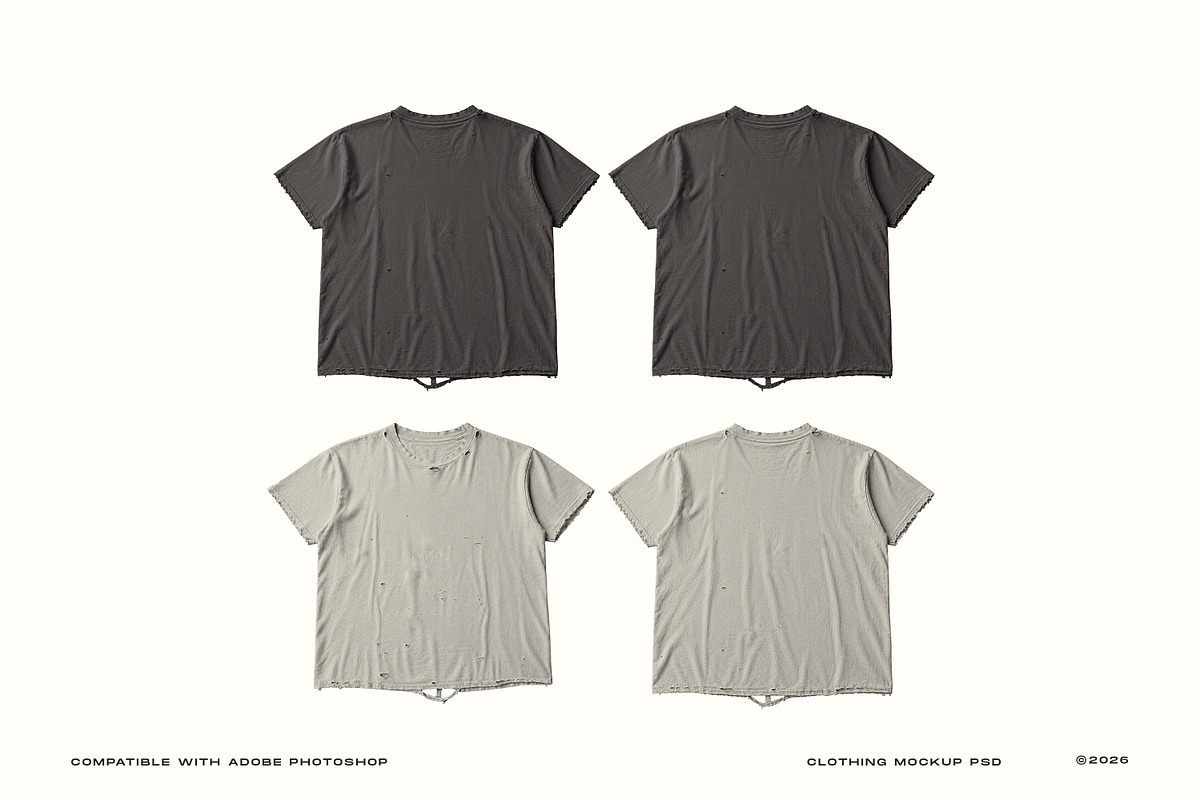 Distressed Tshirt Mockup PSD, a Shirt Mockup by Irhasalfahad (Photo 5 of 6)