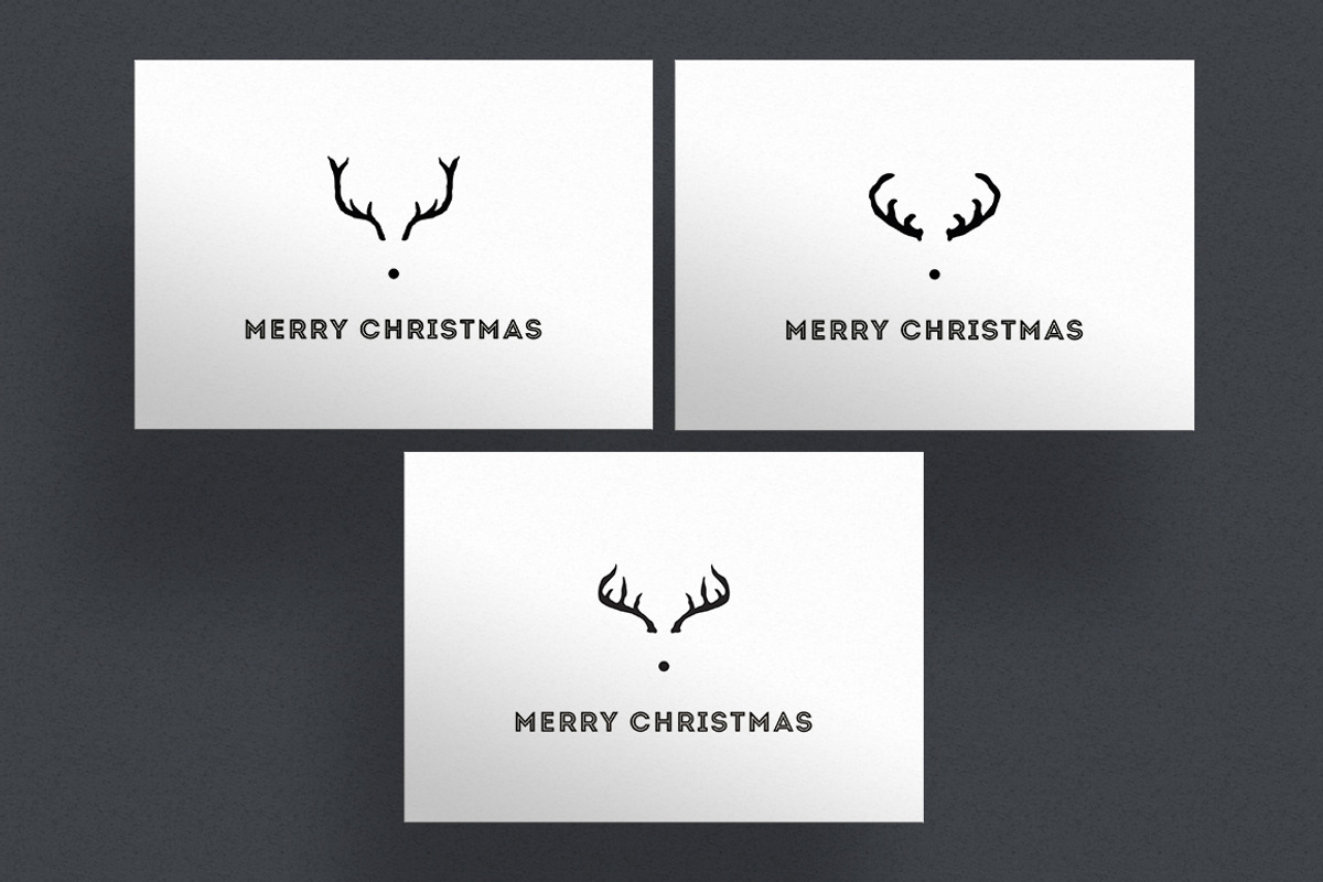 Reindeer Christmas Card + 7 Bonus, a Card Template by xxDeadPixels (Photo 5 of 5)