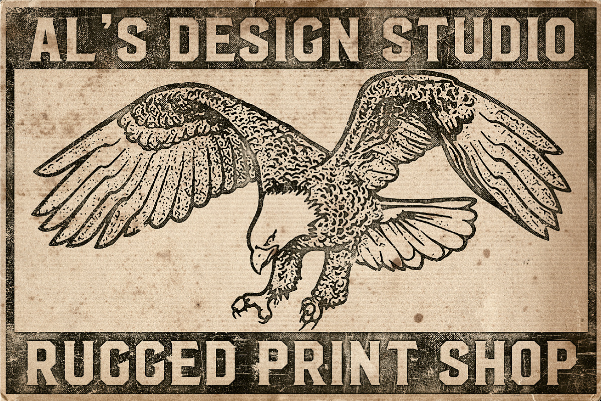 AL's Mini Photoshop Vintage Bundle, a Layer Style Add-On by AL's Design Studio (Photo 2 of 9)