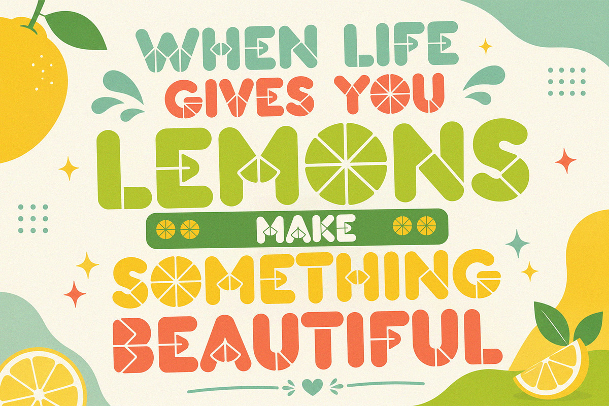 LIMEO - Juicy Display Font, a Sans Serif Font by NTC Graphic (Photo 7 of 11)