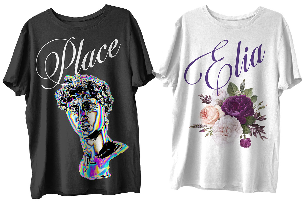 T-Shirt Script Bundle, a Script Font by Andfonts (Photo 3 of 5)