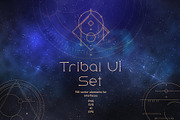 Tribal UI Set, an Object Illustration by Olga Ryzychenko (Thumbnail 1 of 13)