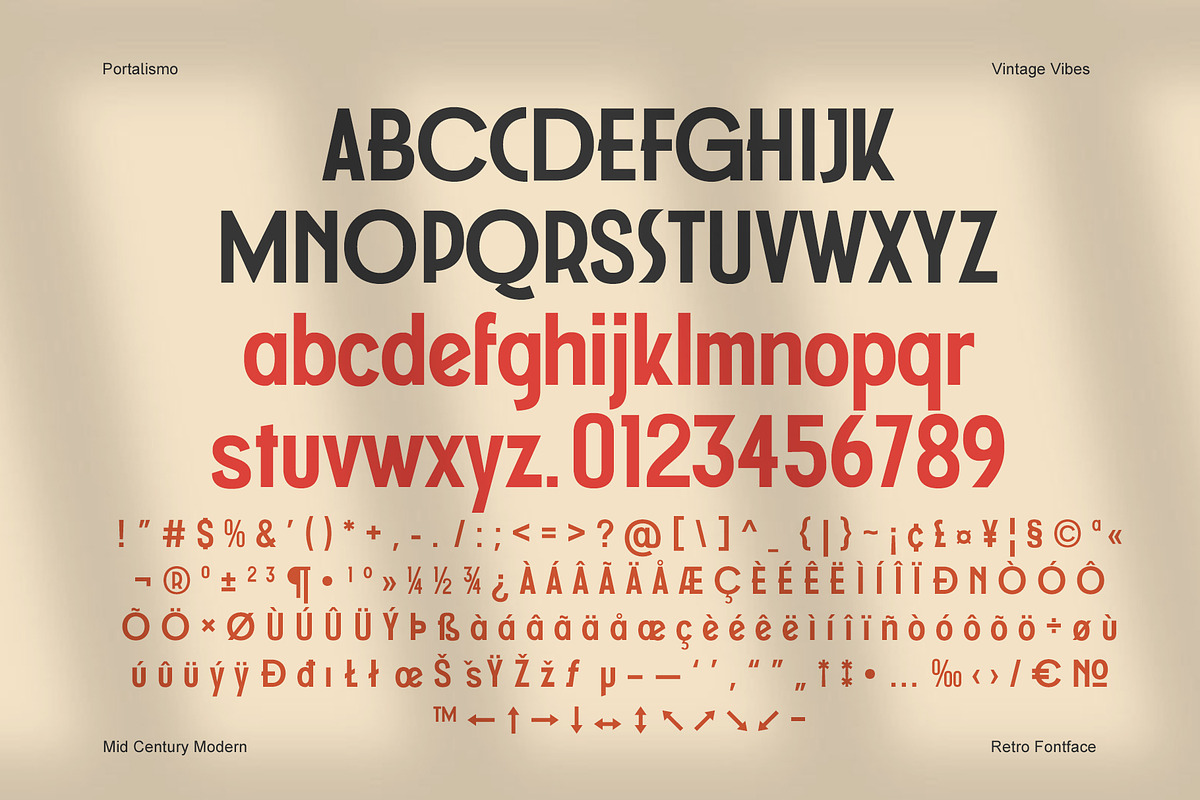 Portalismo - Art Deco-style display, a Sans Serif Font by BumbleGraph Studio (Photo 4 of 8)