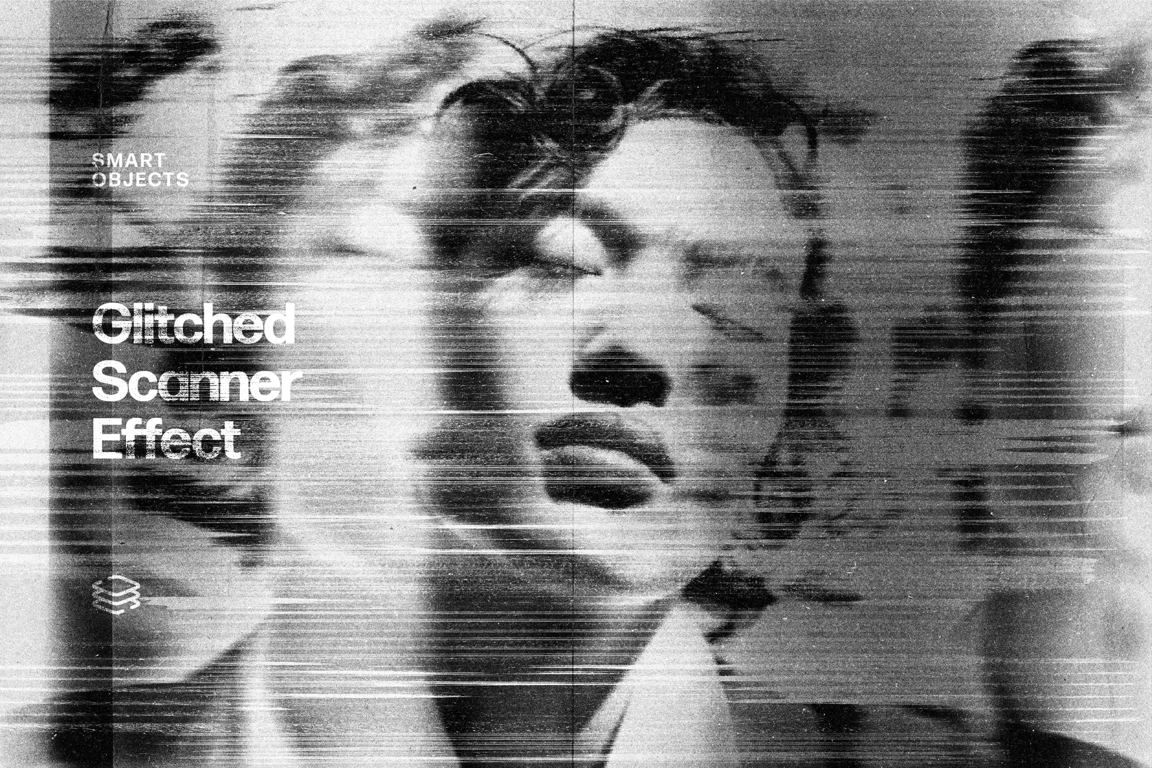 Glitched Scanner Photo Effect, a Layer Style Add-On by Design Squad