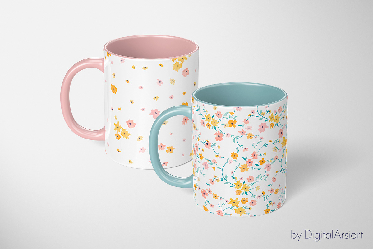 Kids floral seamless pattern checks, a Graphic by DigitalArsiart (Photo 6 of 13)