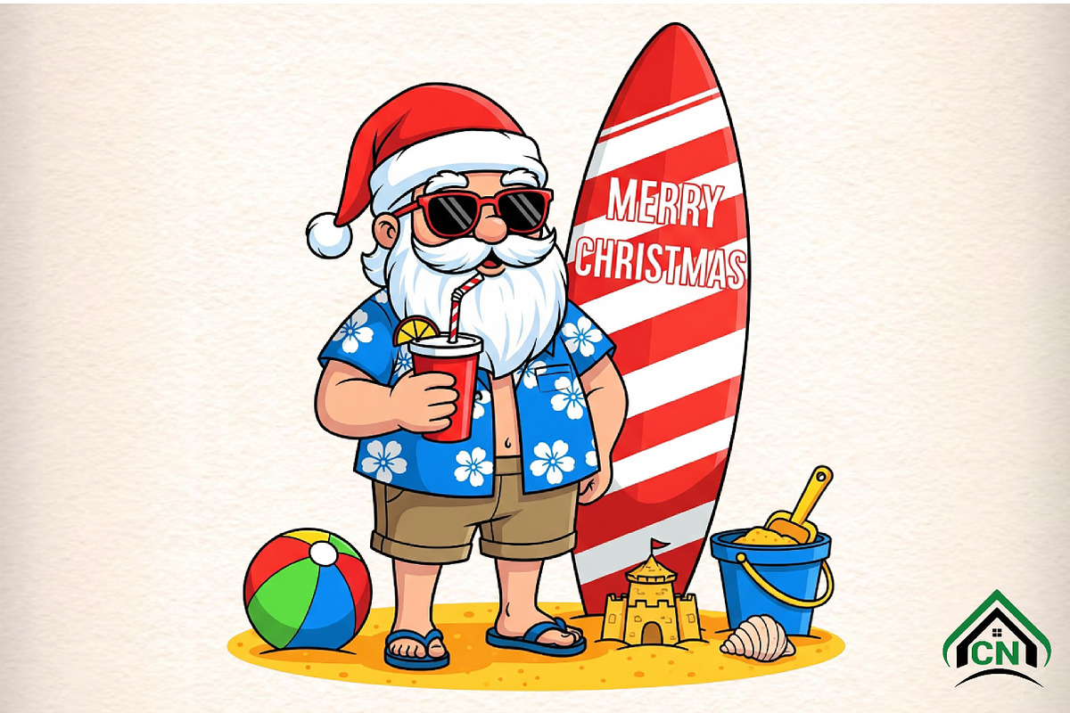 Tropical Christmas, an Illustration by Craft Nest (Photo 1 of 6)