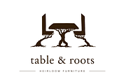Table & Tree Roots / Furniture Logo, a Branding & Logo Template by Onyx Templates (Thumbnail 1 of 8)
