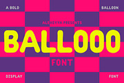 BALLOOO — Bold Balloon Display Font, a Font by AlexeyYa (Thumbnail 1 of 7)