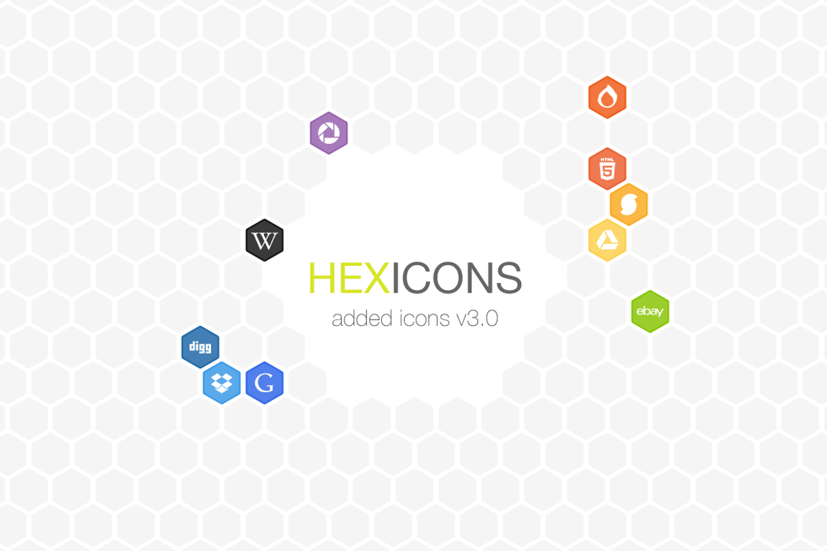 Hexicons - The expanding icon set preview 4