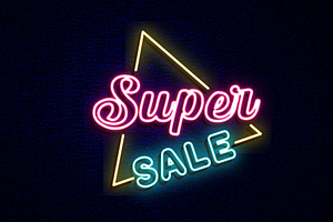 Super Sale Neon Sign Lettering