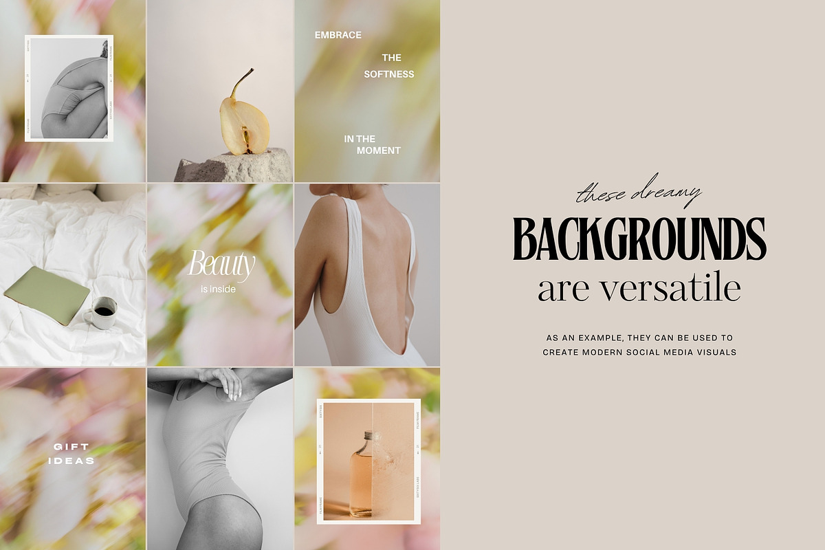 Soft Floral Spring Blur Backgrounds, a Background Graphic by eclosque (Photo 12 of 48)