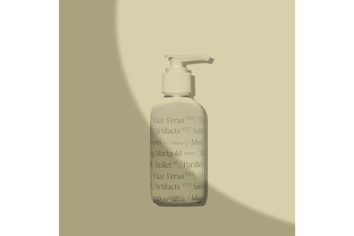 Glass Cosmetic Pump Bottle Mockup, a Pens & Pencil Mockup by Copal (Photo 17 of 17)