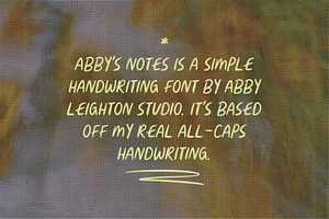 ABBY'S NOTES By Abby Leighton Studio