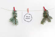 Snowy Christmas script & font logos, a Script Font by Tabita's shop (Thumbnail 9 of 11)