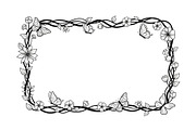 Floral Grass Border Silhouette Bundl, an Illustration by Amazin_art (Thumbnail 2 of 51)
