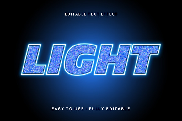 Neon Glitter Glow Text Effect preview 3