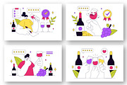 10 Wine Tasting Vector Illustration, a Food Illustration by denayunebgt (Thumbnail 3 of 4)