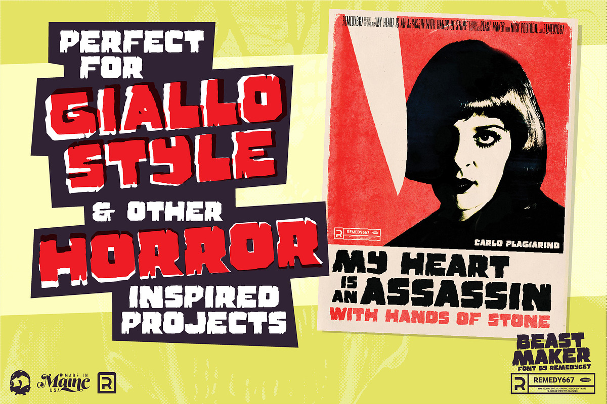 Beast Maker - Horror Font, a Sans Serif Font by Remedy667 (Photo 2 of 5)