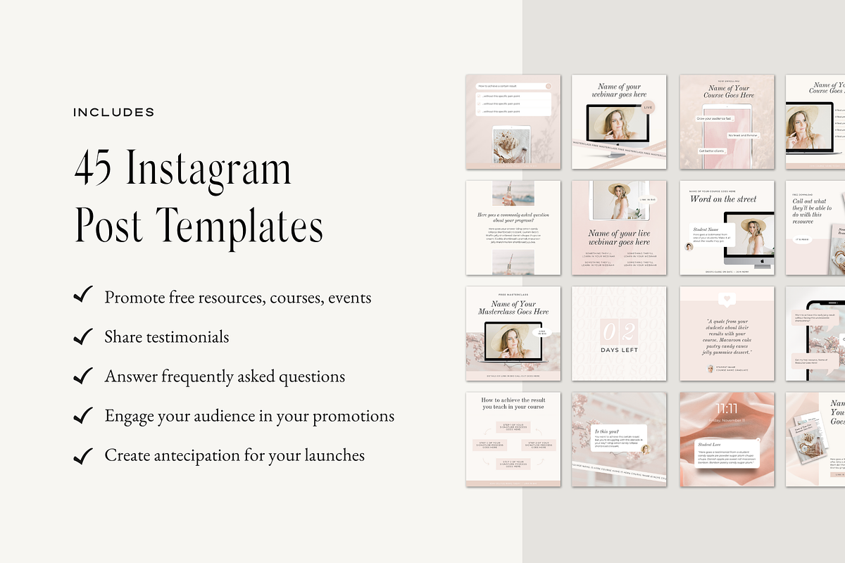 Instagram Post & Story Bundle Canva, a Social Media Template by Pixel & Flow (Photo 3 of 7)