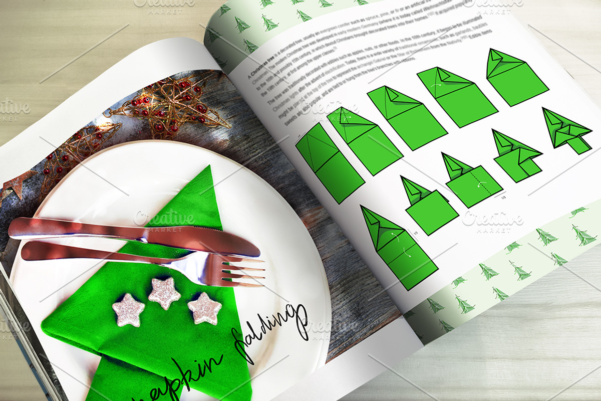 Napkin Folding, a Decorative Illustration by Marina Grau (Photo 4 of 4)
