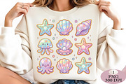 Faux Patchwork Seashell Clam Summer, an Illustration by Daily.Designs (Thumbnail 4 of 5)