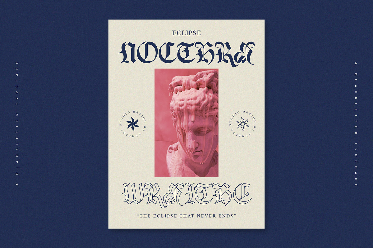 Claudore – Blackletter Typeface, a Blackletter Font by Krismagraph (Photo 6 of 10)
