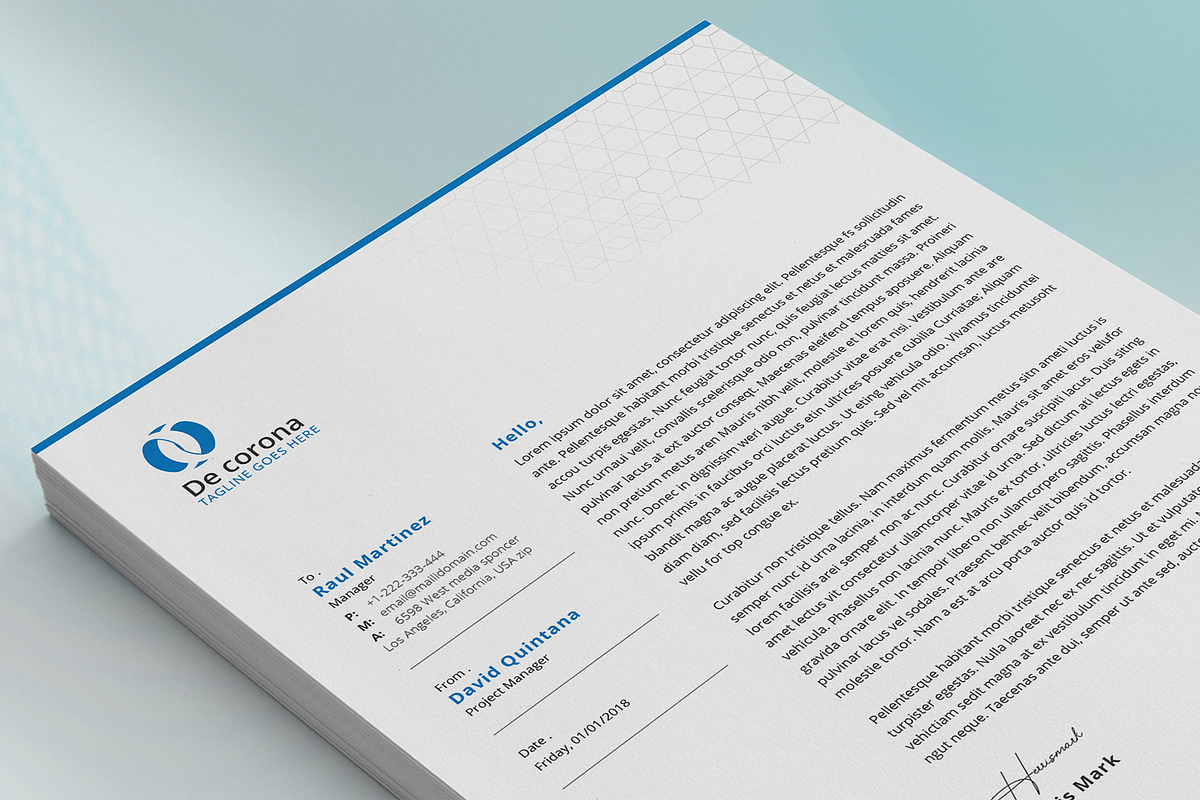 Canva Letterhead and Invoice Bundle, a Stationery Template by DesignDevisers (Photo 9 of 14)