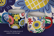 Folky Florals Patterns & Graphics, a Pattern Graphic by rouxsupplyco (Thumbnail 8 of 13)