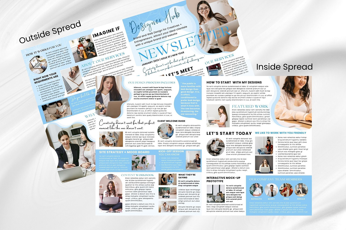 Canva Business Newsletter Template, an Email Template by PixelCraft (Photo 9 of 15)