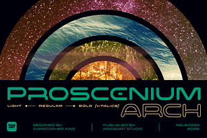 Proscenium Arch - Sci-Fi Font