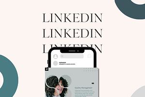 LinkedIn Square Posts SeaGreen&Grey