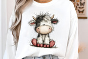 Whimsical easter cow clipart, an Illustration by SinaCreation (Thumbnail 6 of 11)