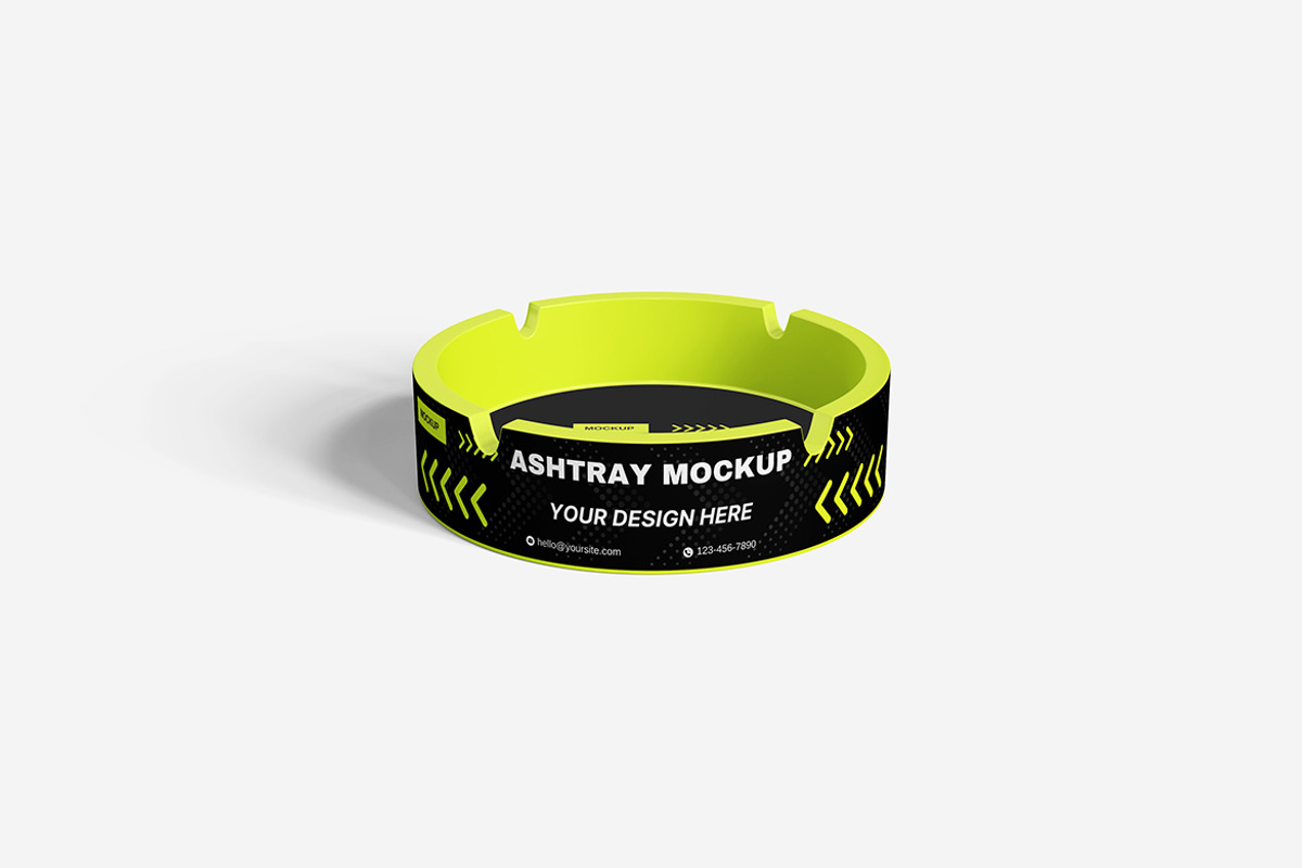 Ashtray Mockup, a Product Mockup by MrLetters (Photo 4 of 5)