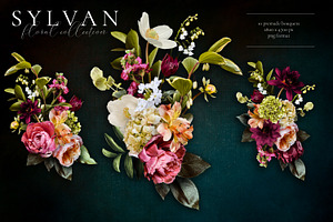 Sylvan Floral Clip Art Collection