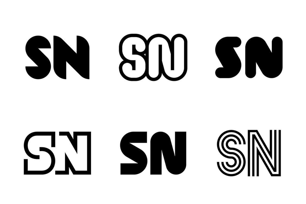 Set of letter SN logos, an Object Graphic by NataliiaVolyk