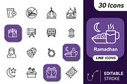 30 Islamic & Ramadhan Celebration Ic, an Outline Icon by Adl Studio (Thumbnail 1 of 4)