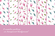 Spring flowers bundle PNG + patterns, an Illustration by Alena Kurian (Thumbnail 9 of 10)