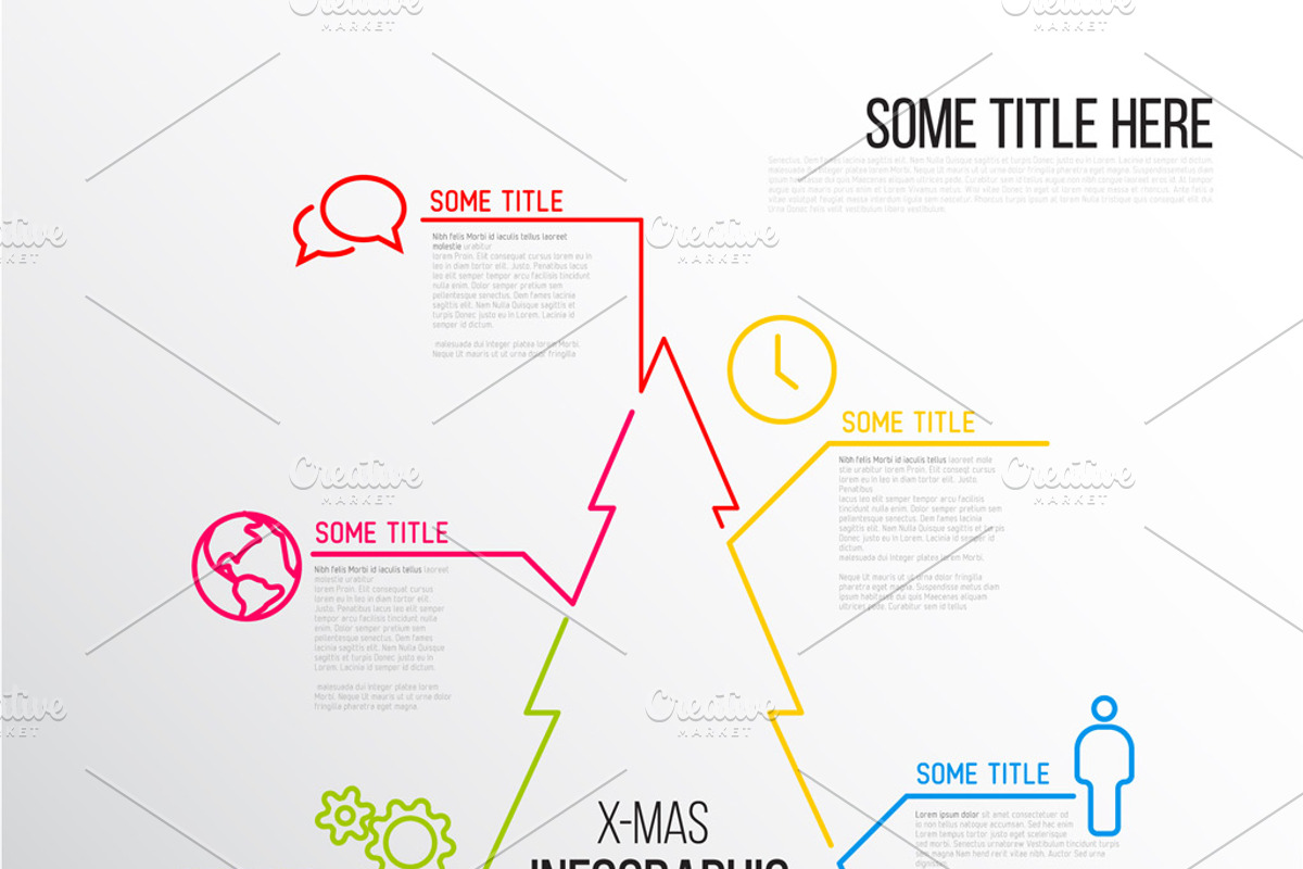 Infographic Template Christmas Tree, a Presentation Template by Orson (Photo 2 of 2)
