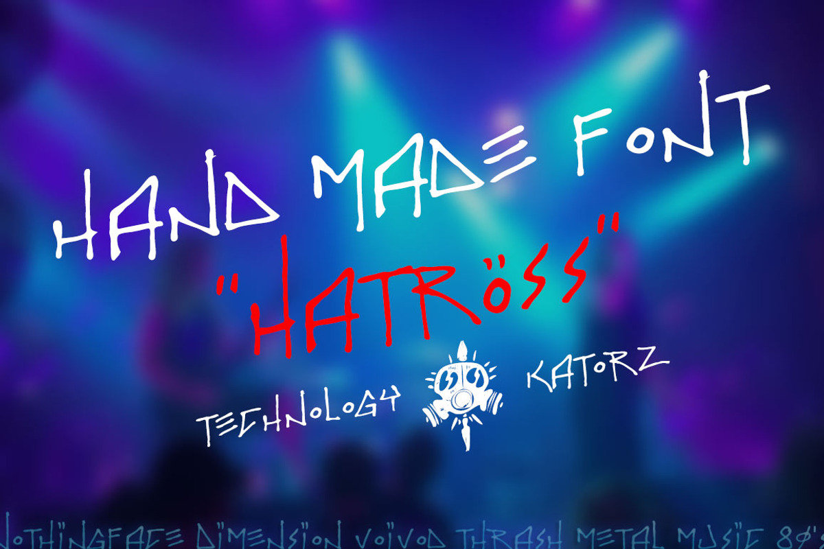 Hand Made Font ‘Hatross’ preview 5