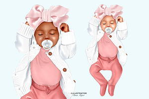 Baby Girl Baby Boy Clipart