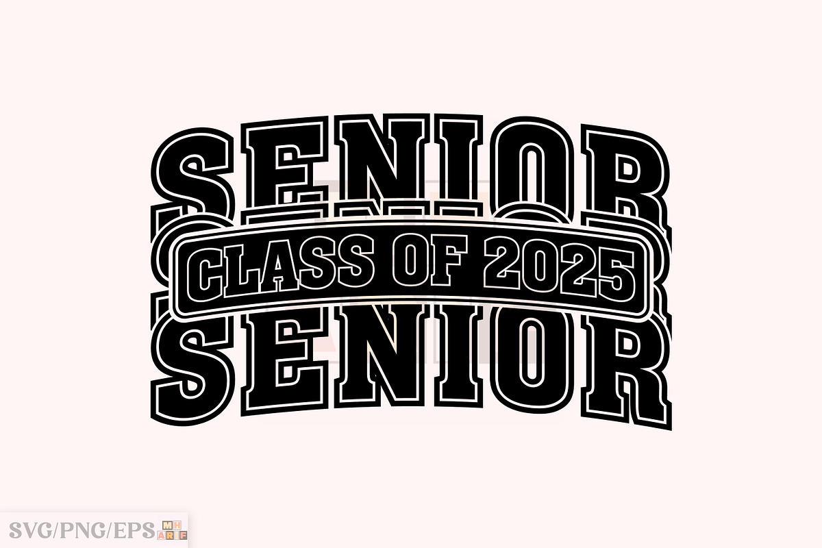 Senior Class of 2025 SVG Design, a Graphic by mh_arif (Photo 3 of 3)