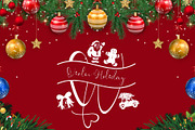 Christmas Gift Monogram, a Handwritten Font by Yoga Letter (Thumbnail 4 of 5)