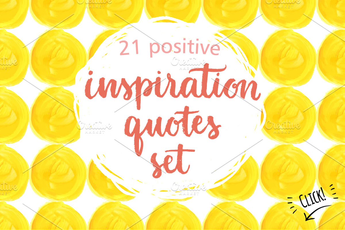 Inspiration quotes set, an Illustration by Hala (Photo 1 of 6)